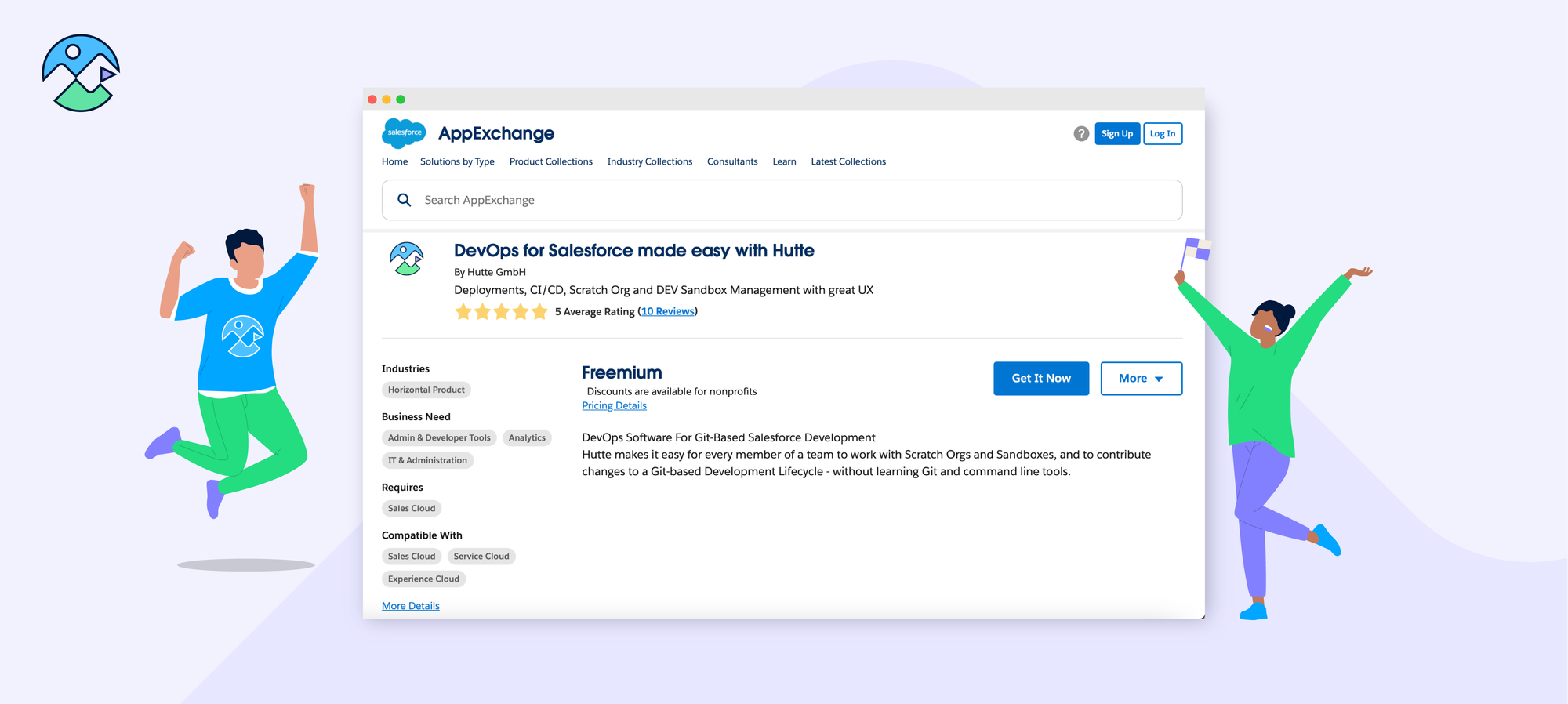 Hutte is available publicly on the AppExchange